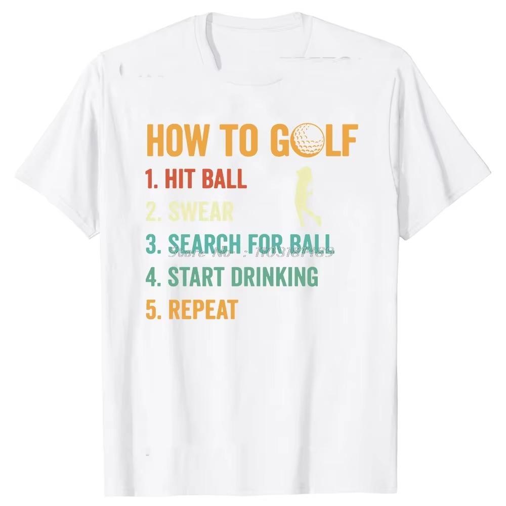 I Like Beer and Golf and Maybe 3 People Vintage T Shirts Summer Graphic  Streetwear Short Sleeve Birthday Gifts T-shirt