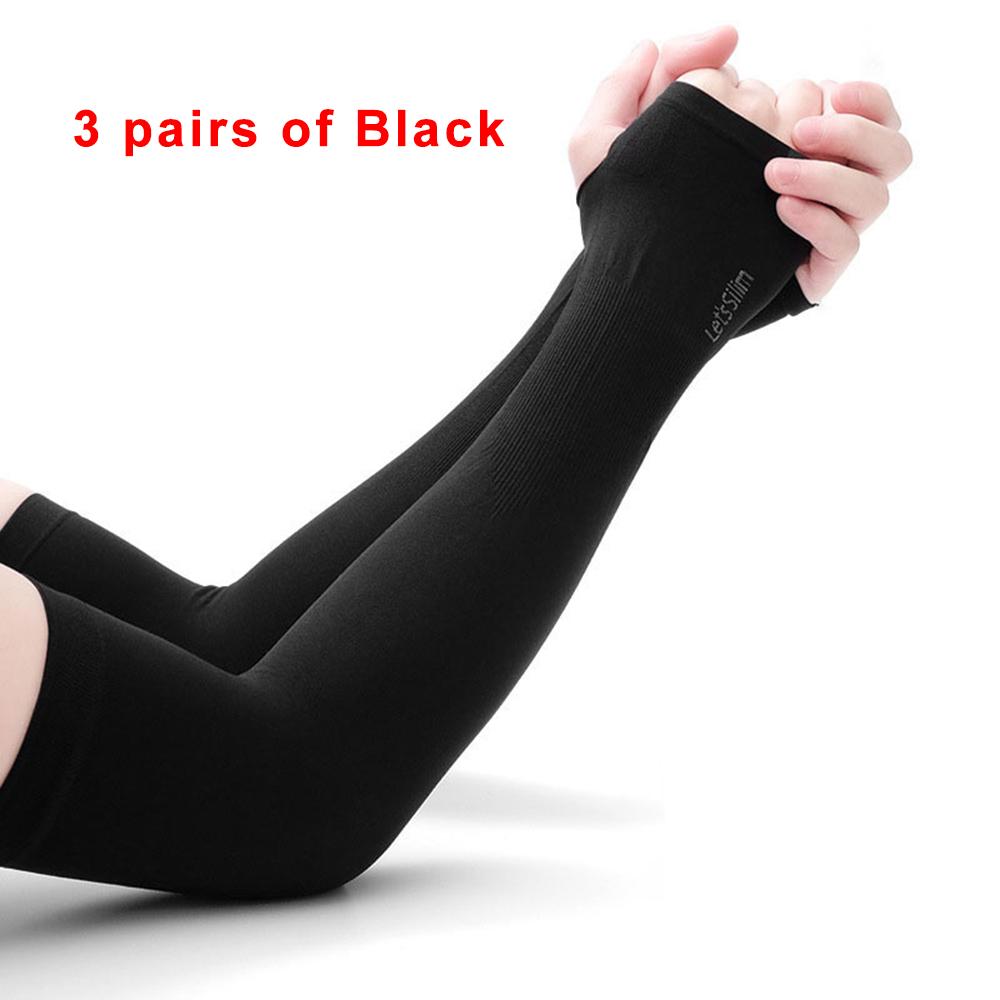 1 Pairs Arm Guard Sleeve with Thumb Hole Protective Sleeve Holders Sun UV Protection Long Arm Cover For Running Fishing Cycling