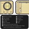 2022 New Outdoor Portable Speaker Desktop Retro Wireless Bluetooth Speaker FM Radio Hi-Fi Stereo Subwoofer Support TF Card, AUX