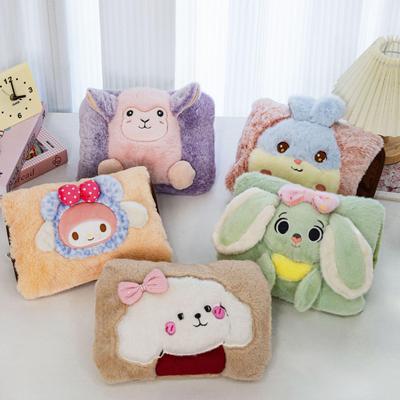 Automatic Electric Plush Cartoon Hot Water Bottle Hand Warmer with Safety Shut-off