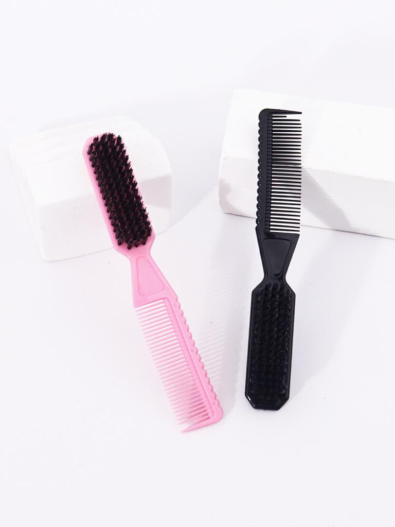 2pcs dual head cleaning brush for hair cutting, cleaning and styling, integrated styling tool,Special for real hair wigs