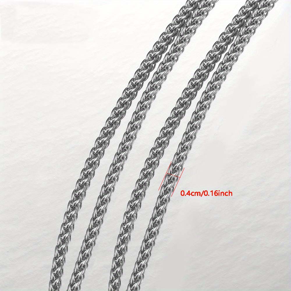 No Fade 1M Stainless Steel Cuban Keel Figaro Chain for Needlework DIY Chunky Necklace Bracelet Jewelry Making Materials Supplies