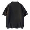 Stand Collar Half Zipper Short Sleeve T-shirt Men's Loose Casual Versatile Top