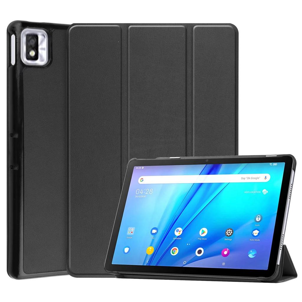 For TCL Tab 10s 9080G 10.1 Inch 2021 Tablet Case Tri-fold Folding Slim PU Leather Stand Cover for TCL 10 9081X 10.1" Case Funda