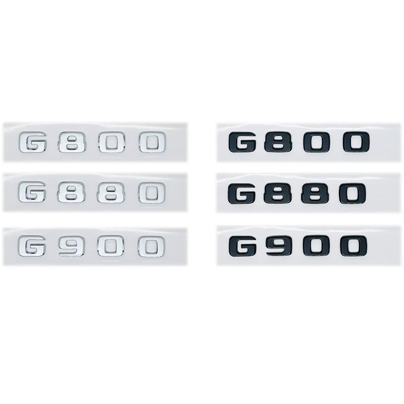 YTW1 3D Letter Car Sticker Modified Tail Trunk Emblem Badge for Mercedes Benz G Class G55 G63 G65 G200 G230 G300 G350 G400 G500 G550