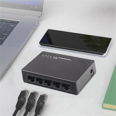 5 Port 10/100Mbps Fast Ethernet Switch Desktop Ethernet Splitter Ethernet Hub RJ45 Unmanaged Network Splitter for Office