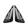 For Lexus NX 2015- Car Rear Louver Window Side Shutter Cover Trim Sticker Vent Scoop ABS Carbon Fiber Style Gloss Black Auto