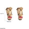 Female Light Luxury Exaggerated Personality Face Red Lip Earrings