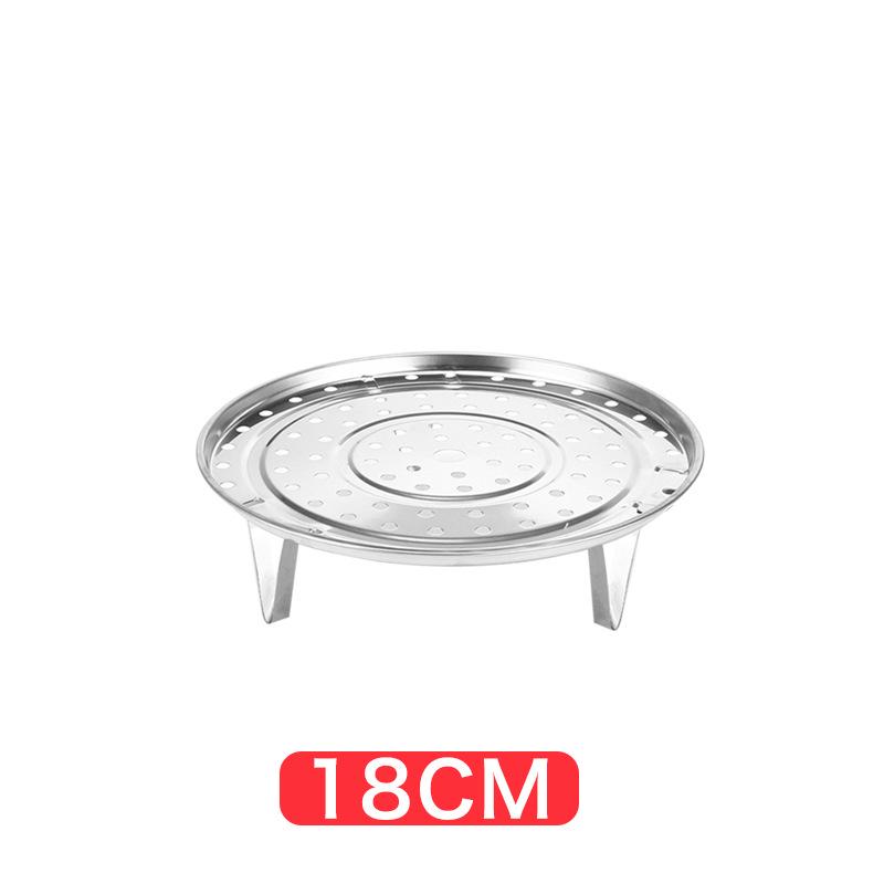 

Улучшенная круглая паровая решетка из нержавеющей стали с ножками - Многофункциональная кухонная пароварка и тарелка для рыбы. 28 cm