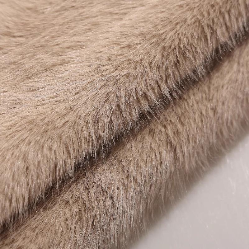 50x180cm Thickend Faux Fox Long Hair Plush Fabric for Coats Collar Toys Carpet For Diy Sewing Plain Soft Warm Fur Cloth