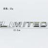 3D Metal LIMITED Letters Rear Trunk Emblem Sticker Car Side Fender Badge Decals For Toyota Highlander Accessories