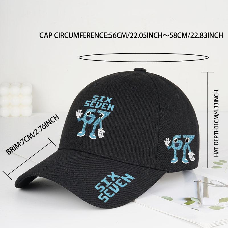 1 Gorra de Béisbol Unisex Top 67 Six Seven | Ligera, Transpirable, Ajustable para Deportes al Aire Libre y Uso Diario, Regalo Ideal