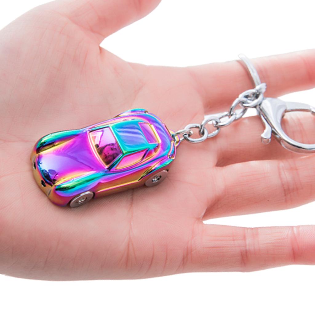 Realistic Silver Metal Car Keychain Compact Car Inspired Metal Keychain Charm for Everyday Use and Special Occasions