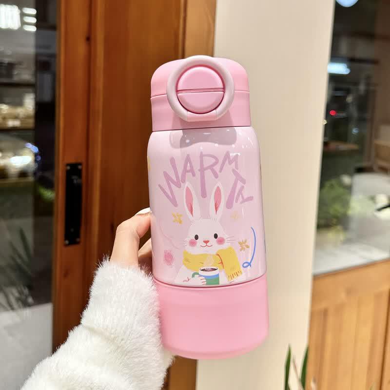 YJMOE Capybara Kids Insulated Straw Water Bottle 520ml