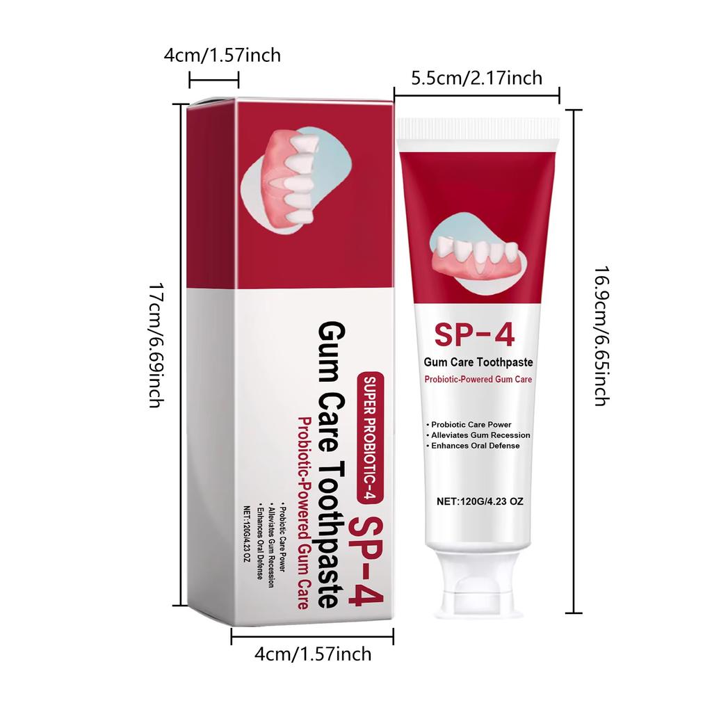 120g Sp4 Dentifricio Probiotico Sbiancante Denti Sbiancante Denti Rimozione Placca Alito Fresco Igiene Orale Pulito Dentifricio