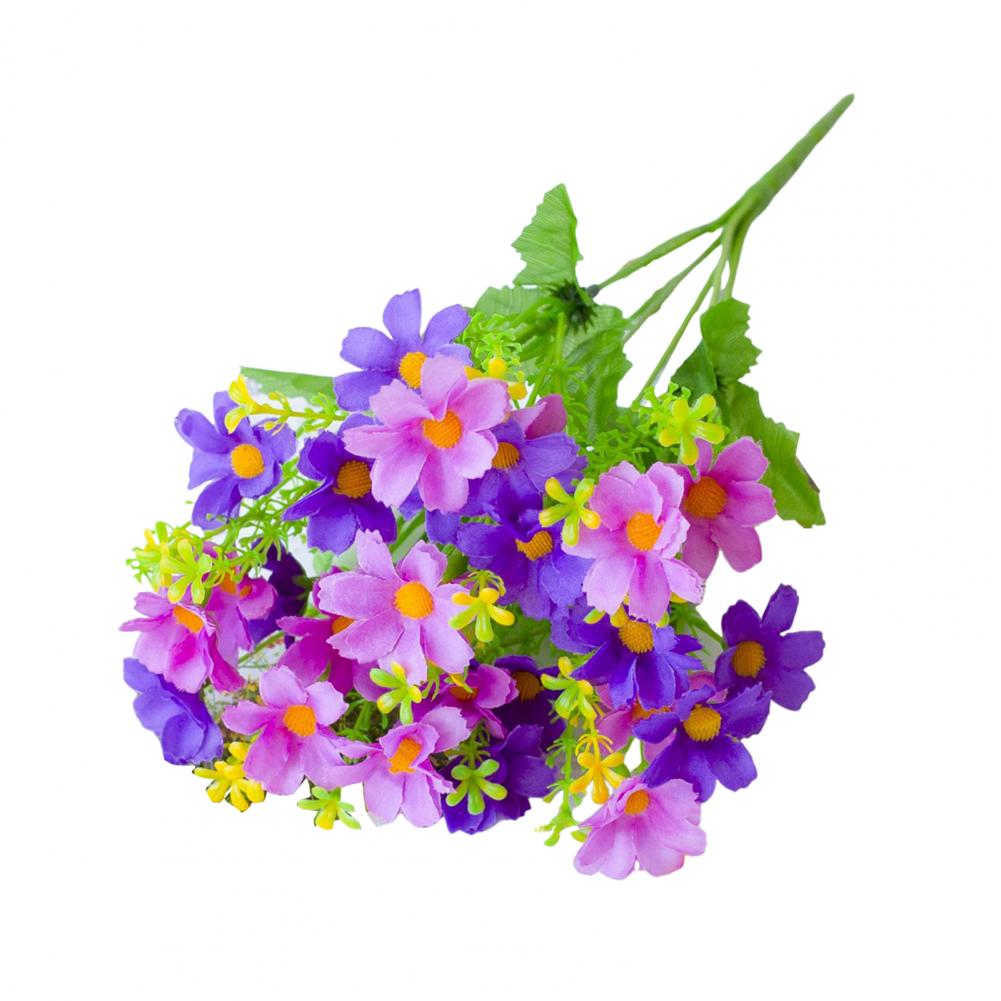 Artificial Flower Bouquets Artificial Flowers Decor Elegant Silk Floral Bouquet for Wedding Party Home Decor Realistic Fake