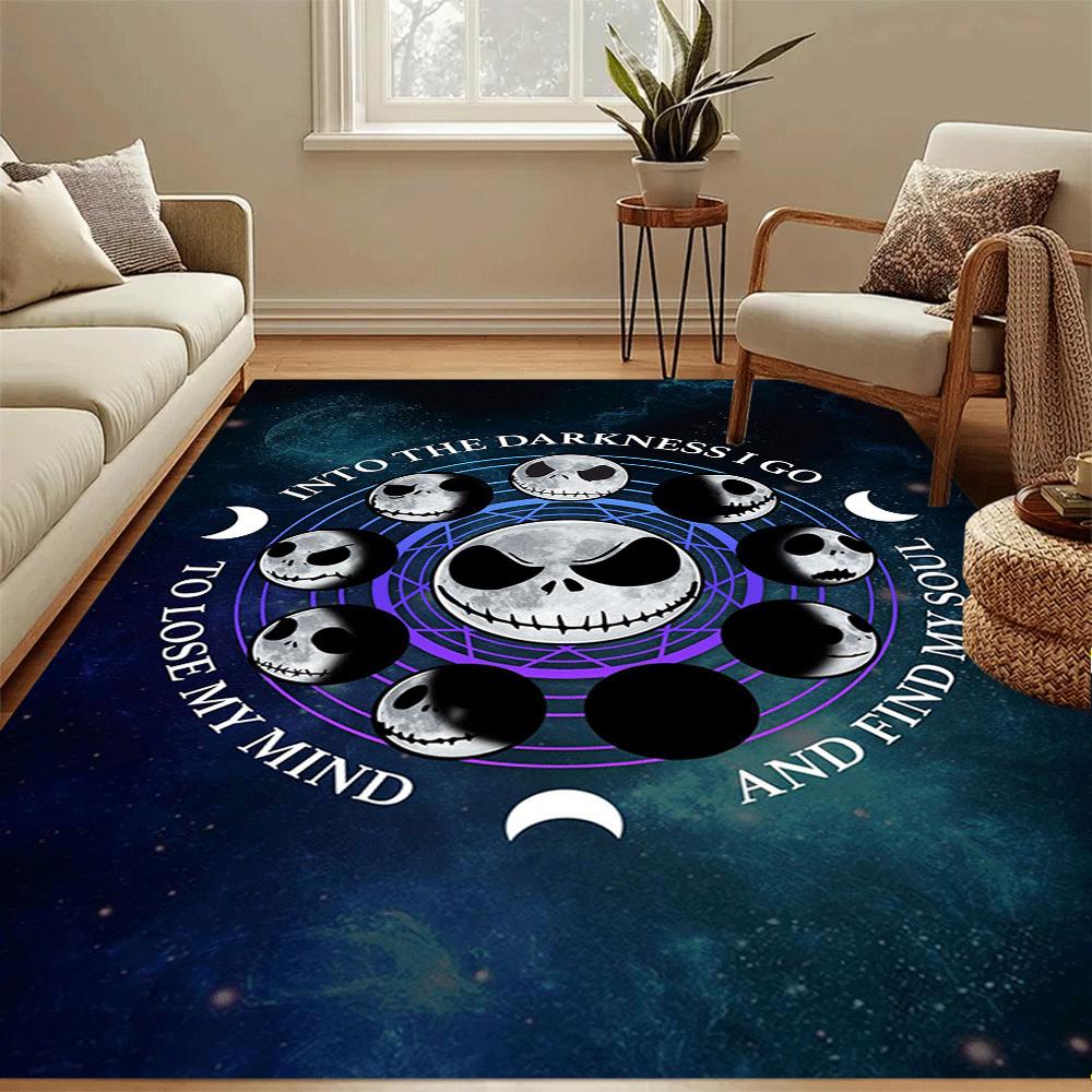1pc The Nightmare Before Christmas Carpet Area Rug, Bedroom, and Playroom - Durable, Stain-Resistant, and Easy To Clean, Living Room, Laundr