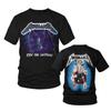 Metallica Men's T-Shirt Short Sleeve Cotton Tees Retro Metal Band Oversize Tops Brand T-shirt Summer Men Clothes Streetwear