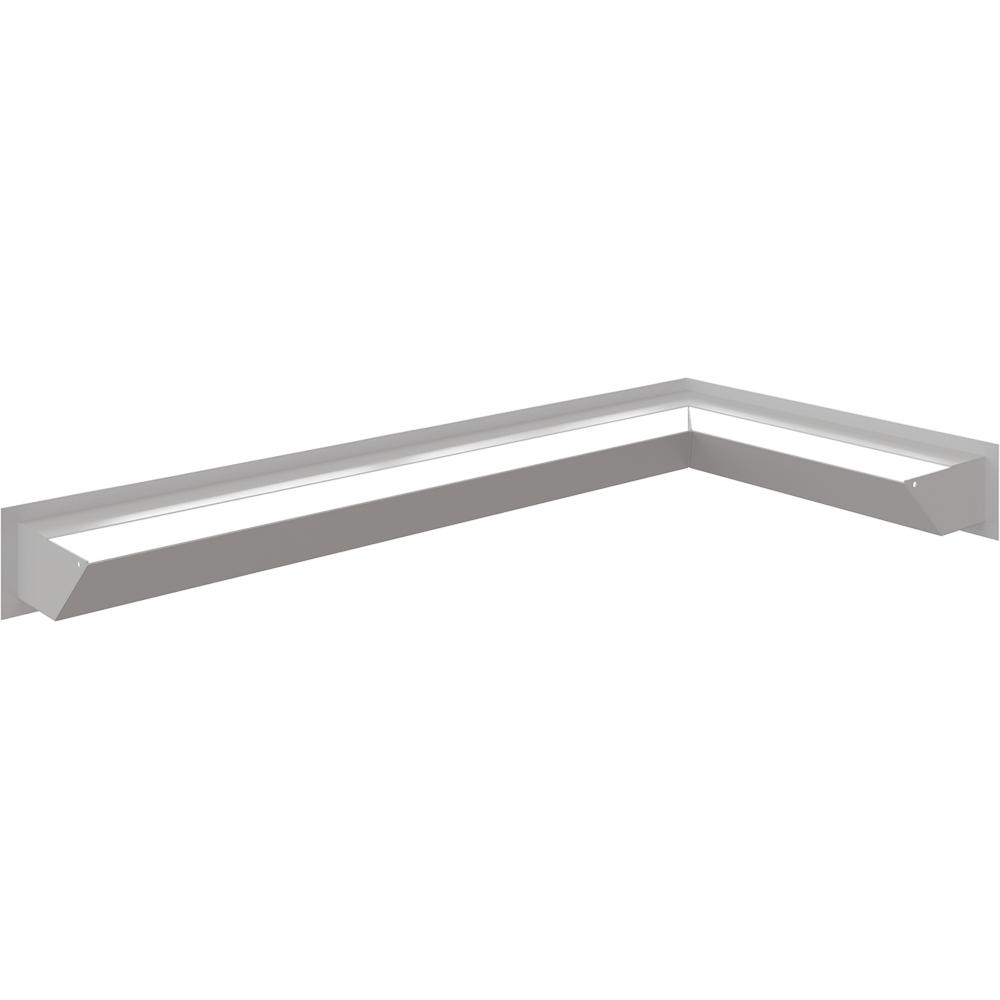 Fireplace grille KRATKI LUFT White 9x80x40 Right Ventilation Set of 2 pcs