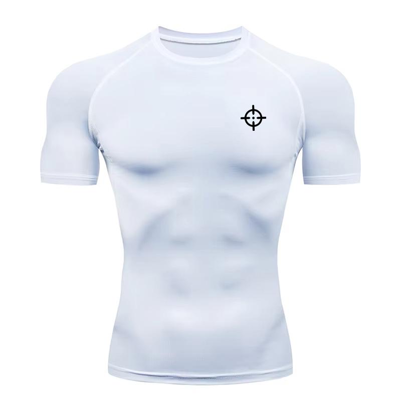 Men s Quick-Dry Compression Shirt - Basketball & Gym Training Top, Muscle Fit Workout T-Shirt S