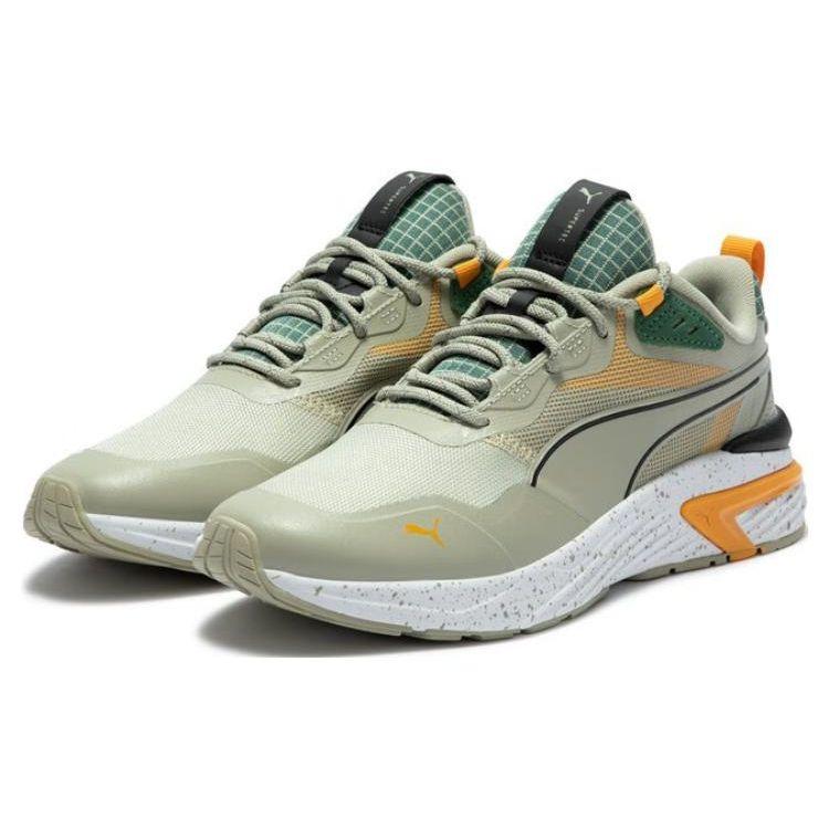 Puma Supertec Open Road Fabric Synthetic Leather Retro Sports Low-Top Lifestyle Shoes Unisex Sneaker Green 386482-02