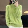 Women Sweater 100% Wool MODERN NEW SAGA Turtleneck Knit Pullover Thick Winter Jumpers Female Knit Tops