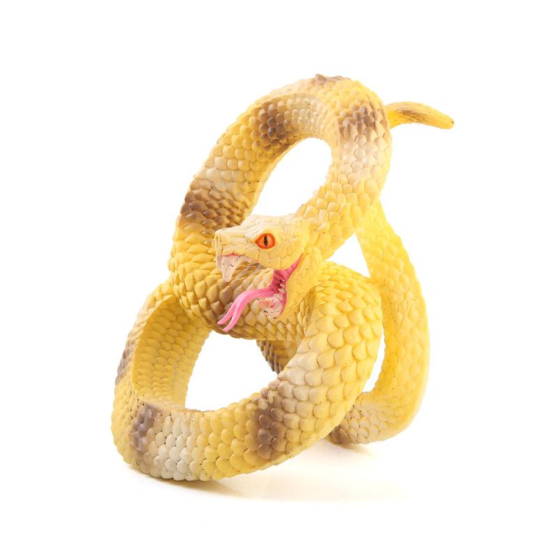 Simulation Jungle Animal World Reptile Snake Toy, Simulation Boa Constrictor Ornament Collection Model Doll