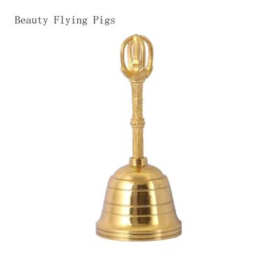 1 Stück 4,5 Zoll reine Kupfer magische Glocke Daoistische kleine Glocke Japanisches magisches Werkzeug Buddhistische handgekurbelte Kupfermünze