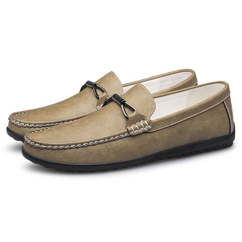Men Loafers Genuine Leather Casual Shoes Men Breathable Trend Slip on Comfy Shoes Men Moccasins Business Evening Dress Italian