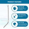 1/2Pcs Stainless Steel Unhooking Device Fish Clamp Clip Catch Remover Plier Fishing Hook Tool Fish Tackle Control Fish Pliers