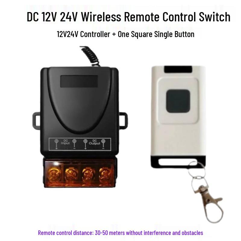 Multi-Voltage Wireless Remote Control Switch for Water Pumps and Electric Vehicle Lighting