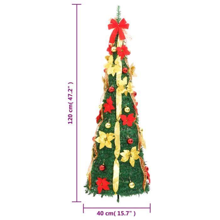 VidaXL Pop-up Artificial Christmas Tree 50 LED Green 120 Cm 357760