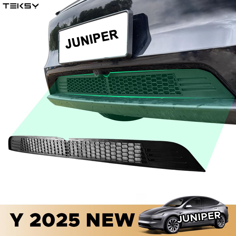 Pour Tesla Nouveau Modèle Y Juniper 2025+ Lancement Filet Anti-Insectes Détachable Séparé Couvercle d'Admission d'Air Modifié pour Climatisation