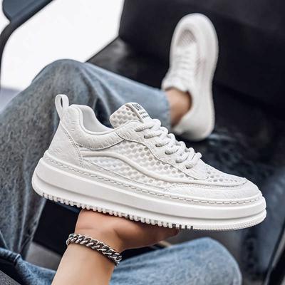 Mode Dicke Sohle Frühling-Herbst Weiß Hochzeit Herrenschuhe Oxford Luxusmarke Herren Sneaker Hochzeitskleid Mann Hochzeit Sport