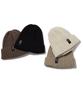 ODD DOT (Unisex) Logo Label Wool Beanie_Black