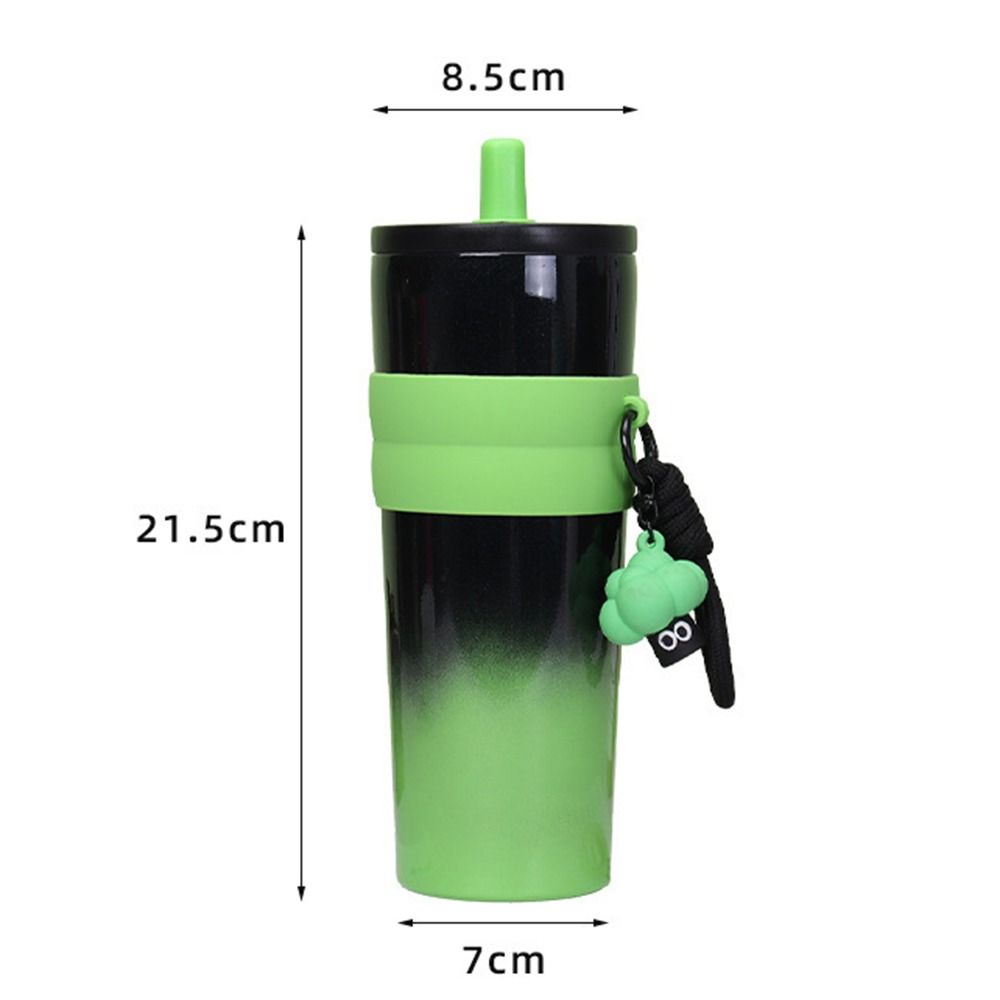 Large Capacity Thermos Bottle Cute Stainless Steel Vacuum Flask Durable Cold Beverages Cups  Travel