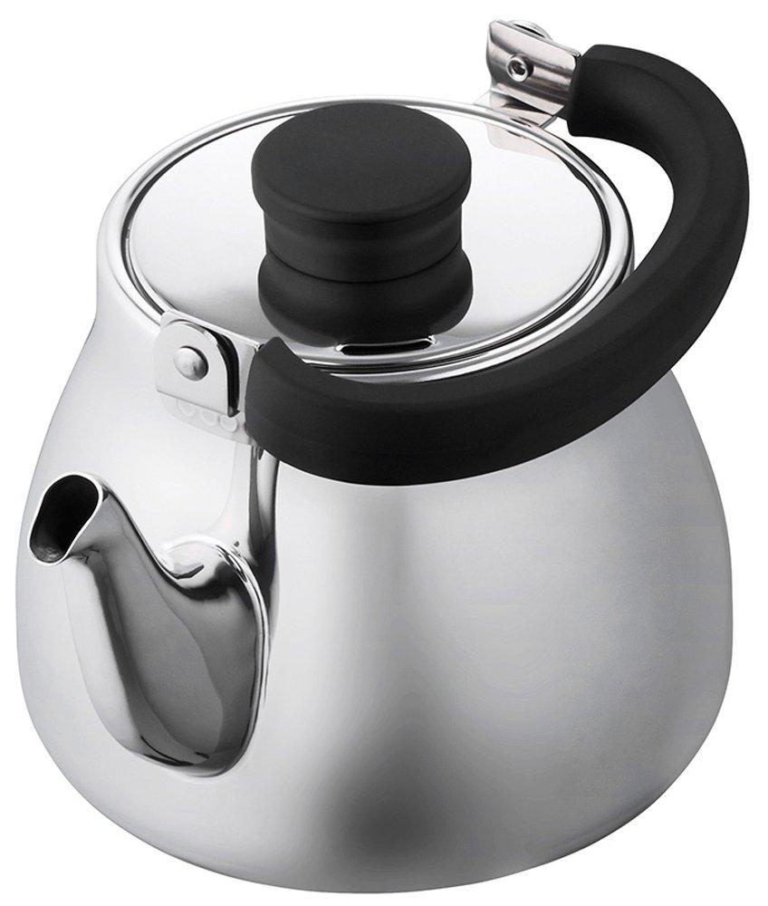 Cookvessel FIKA Fika Stainless Steel Tea Kettle, 2.4L, Glossy, FIKASTT-24 KTK