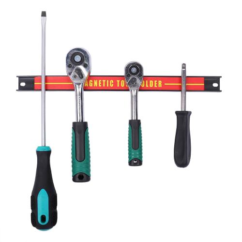 HFS(R) Magnetic Tool Holder, Powerful Magnetic Tool Holder, Magnetic Storage, Wall-Mounted, Magnetic Adsorption, Lengths 46cm, 30cm, 20cm, Set of 3, I