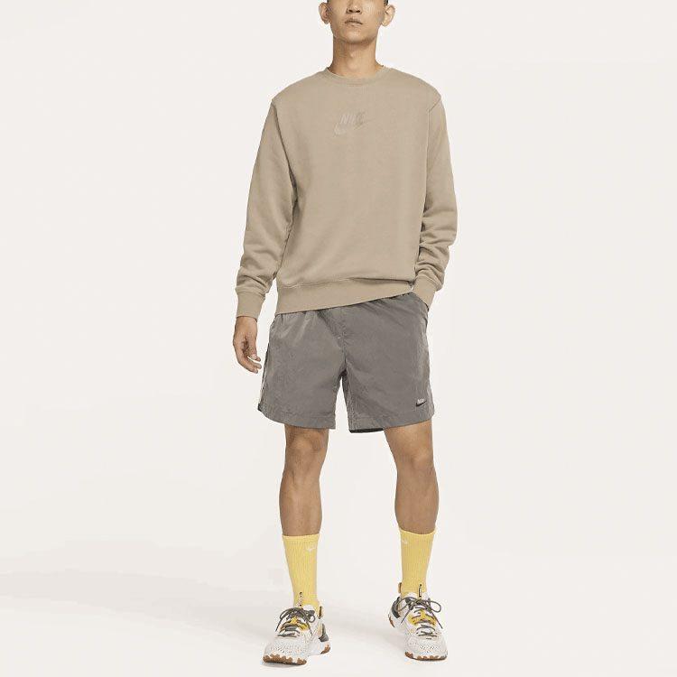 Nike Sweatshirts Men's Moon Fossil Gray Crew Neck Moderate Other DD4665-087
