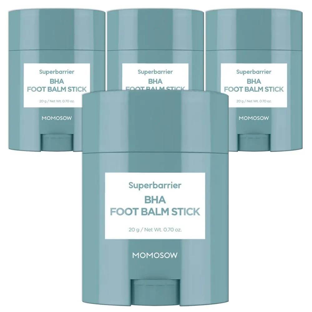 MOMOSOW Super Barrier Foot Balm Stick 20g x 4 packs Heel and Callus Foot Cream