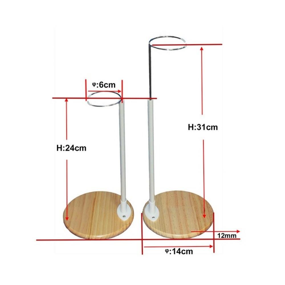Holzbasis Puppen-Display-Halter Kunststoff-Stütze Ständer Neu Puppenständer Organizer Halterung