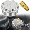 Easy Installation Fuel Filter Cap with Pressure Port for 6.0L Aluminum Filter Caps Replacement Auto Accessory