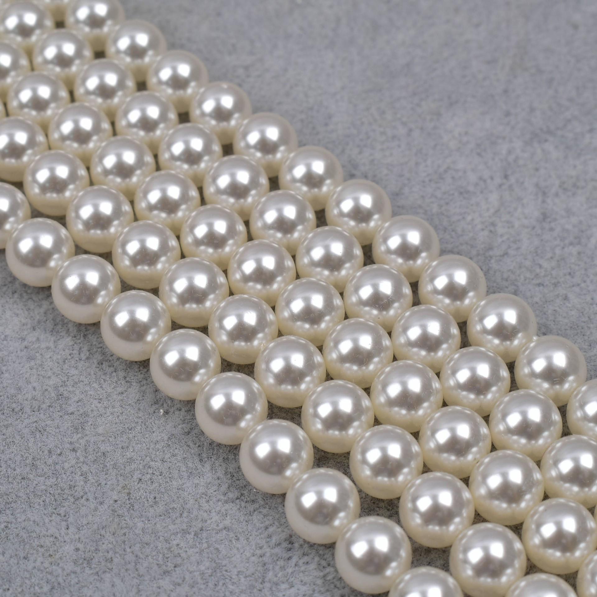 

Разноцветные ракушки и жемчужные бусины для изготовления украшений и аксессуаров своими руками 4mm (approx. 98-100 beads)