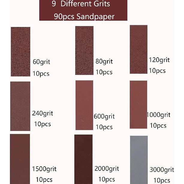 104PCS Car Headlight Restoration Kit - 3Inch Sanding Discs, Wool & Sponge Buffing Pads, Interface Pad For Car Washing, Cleaning, Waxing