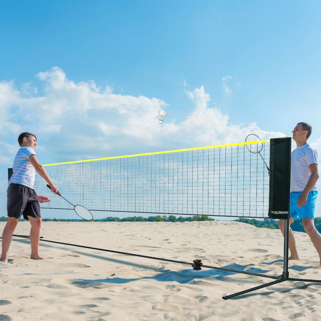VEVOR 20ft Badminton Net Set Outdoor Portable Volleyball Pickleball Tennis Net