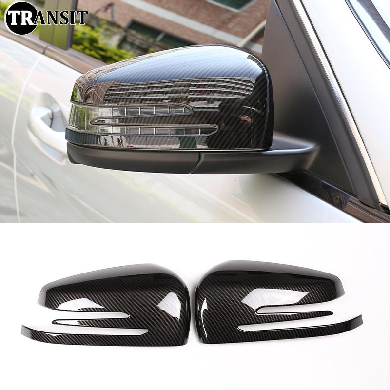 For Mercedes Benz C Class W204 C180 C200 2007 2008 2009-2013 Accessories Carbon Fiber Car Interior Gear Door Lift Trim Sticker