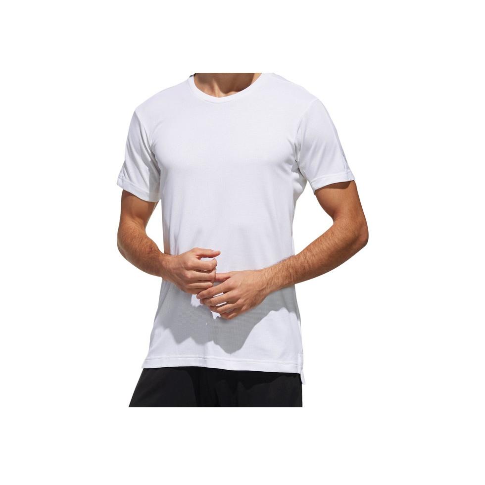 Adidas Quick-Dry Tennis Sports Short Sleeve T-Shirt Men Tops Pink White DQ2932