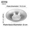 Deepened Design Round Dinner Plates 304 Stainless Steel Steak Plate Set  Tableware For Dining