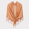Chic Summer Lace Triangle Scarf: Sun Protection, Tassel Shawl, Fashionable & Versatile for Elegant Ladies.