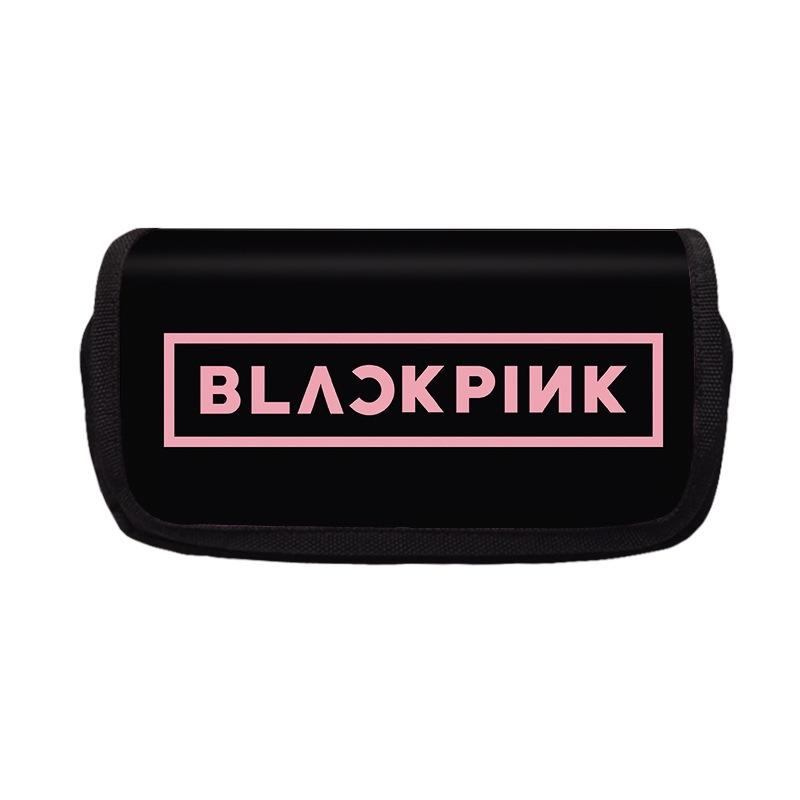 Stylish Blackpink Double Pencil Pouch Bag Large Capacity Kid Student Gift